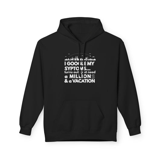Google Syptoms Hoodie, Funny Hoodie, Gift for Travel Lovers, Casual Wear, Comfortable Sweater