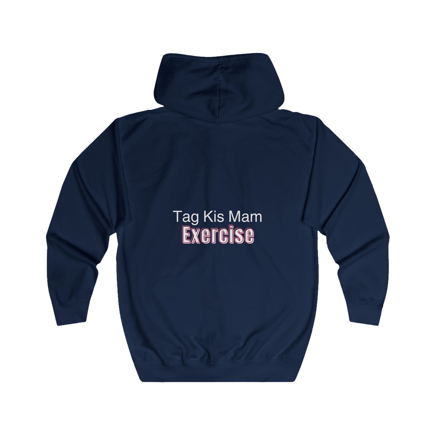 “Tag Kis Mam Exercise” Women’s Anime Zip Hoodie – Dark Edition (Black/Blue/Purple/Navy)