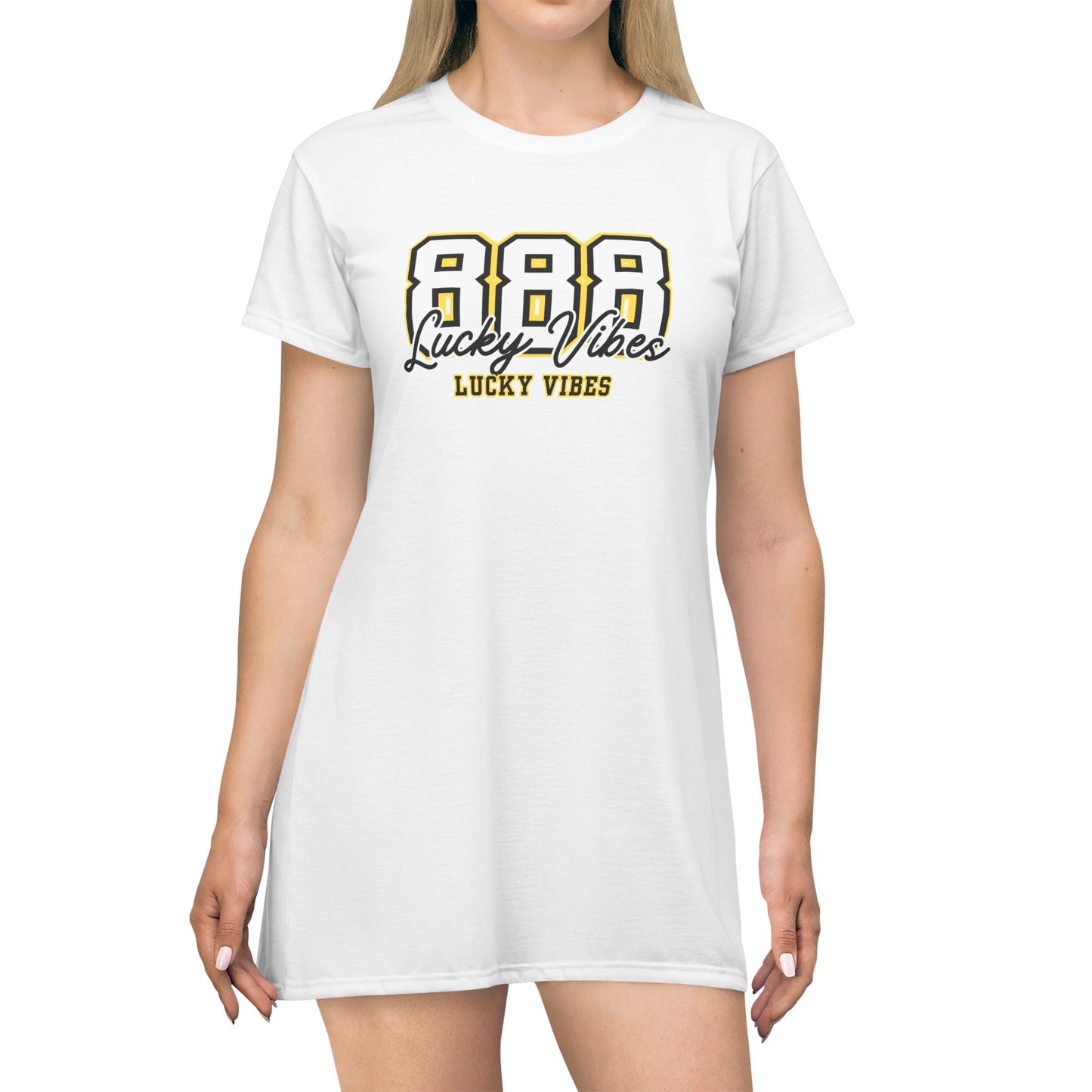 888 Lucky Vibes T-Shirt Dress