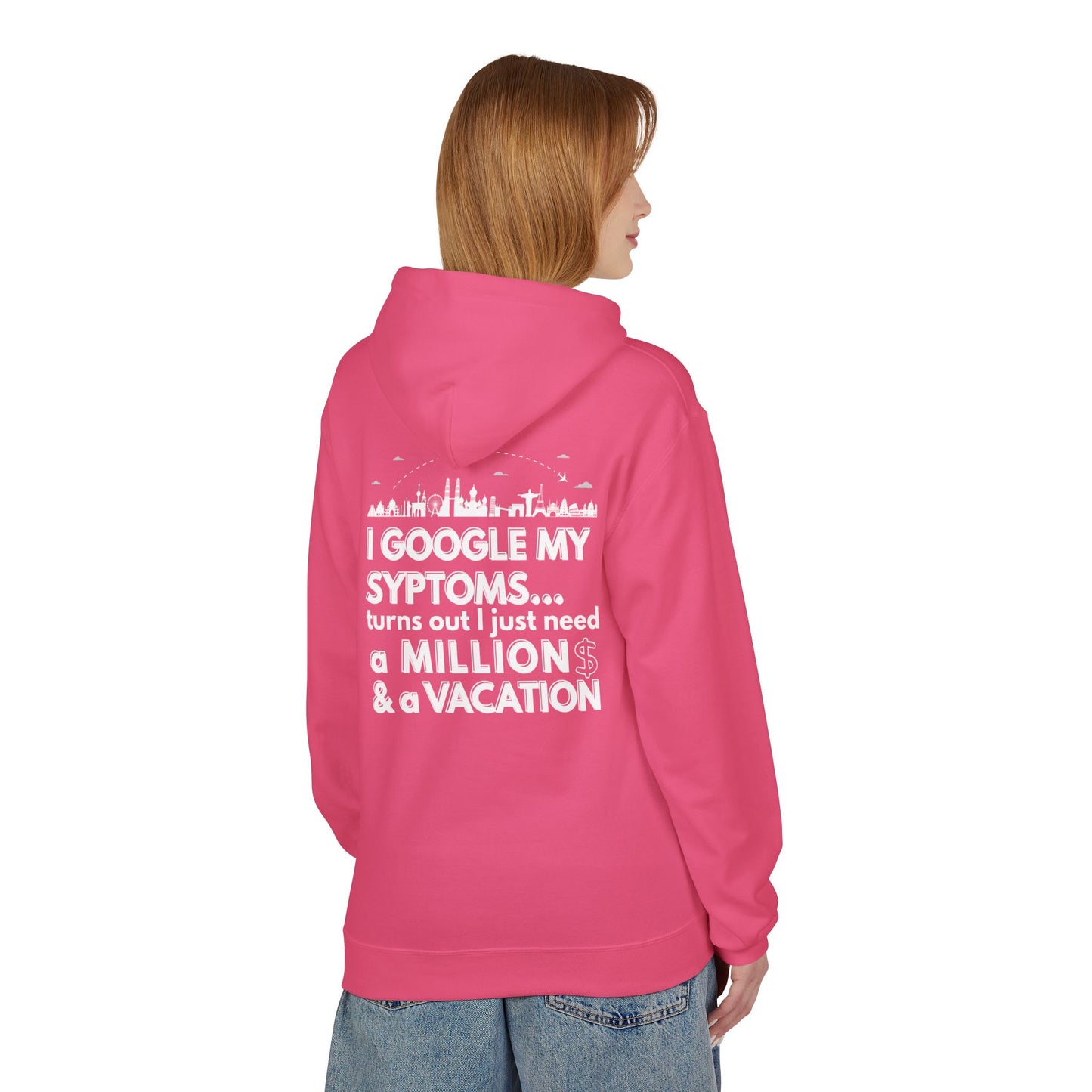 Google Syptoms Hoodie, Funny Hoodie, Gift for Travel Lovers, Casual Wear, Comfortable Sweater