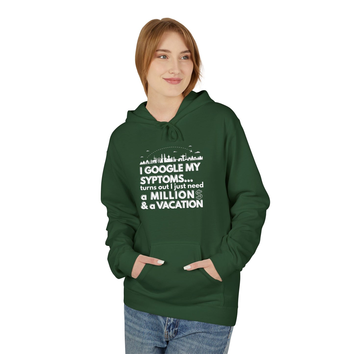 Google Syptoms Hoodie, Funny Hoodie, Gift for Travel Lovers, Casual Wear, Comfortable Sweater