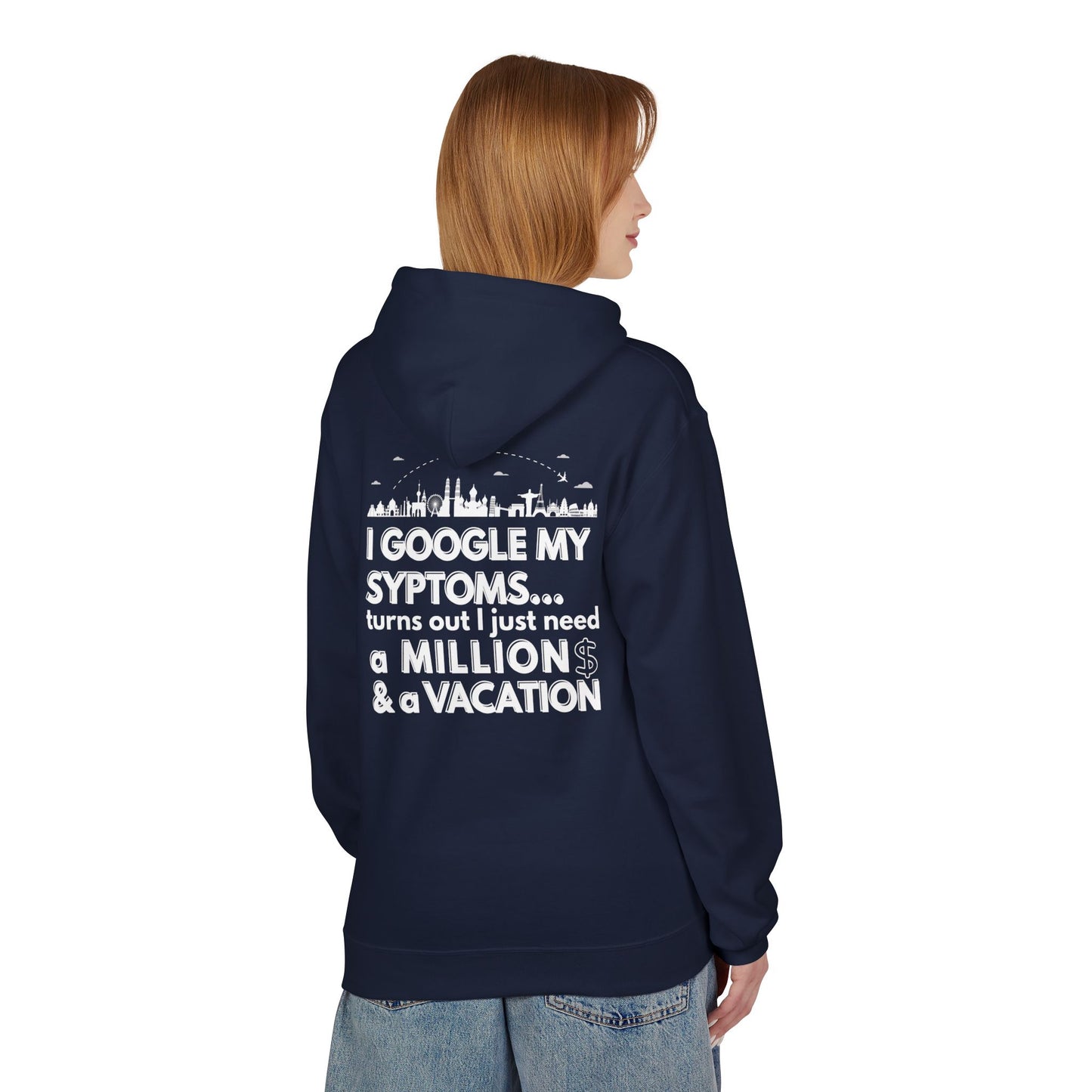 Google Syptoms Hoodie, Funny Hoodie, Gift for Travel Lovers, Casual Wear, Comfortable Sweater