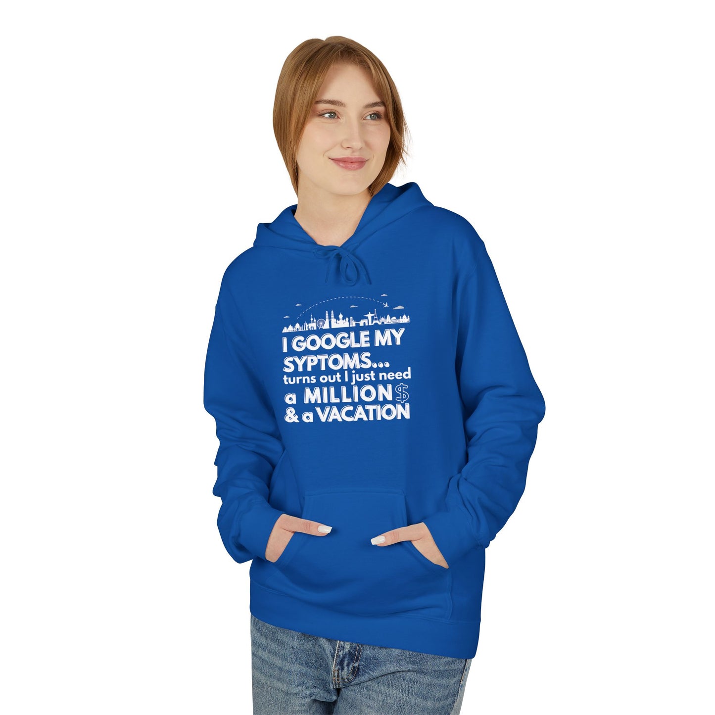 Google Syptoms Hoodie, Funny Hoodie, Gift for Travel Lovers, Casual Wear, Comfortable Sweater