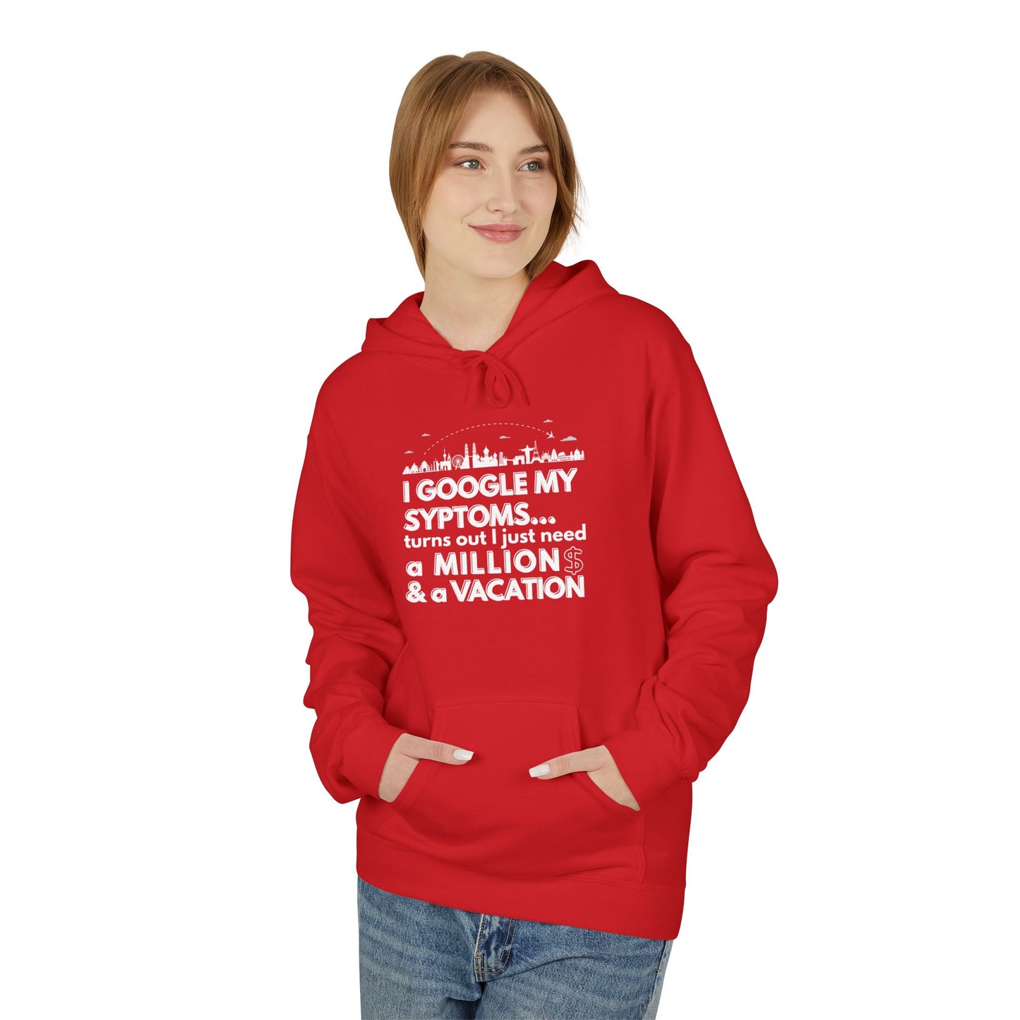 Google Syptoms Hoodie, Funny Hoodie, Gift for Travel Lovers, Casual Wear, Comfortable Sweater