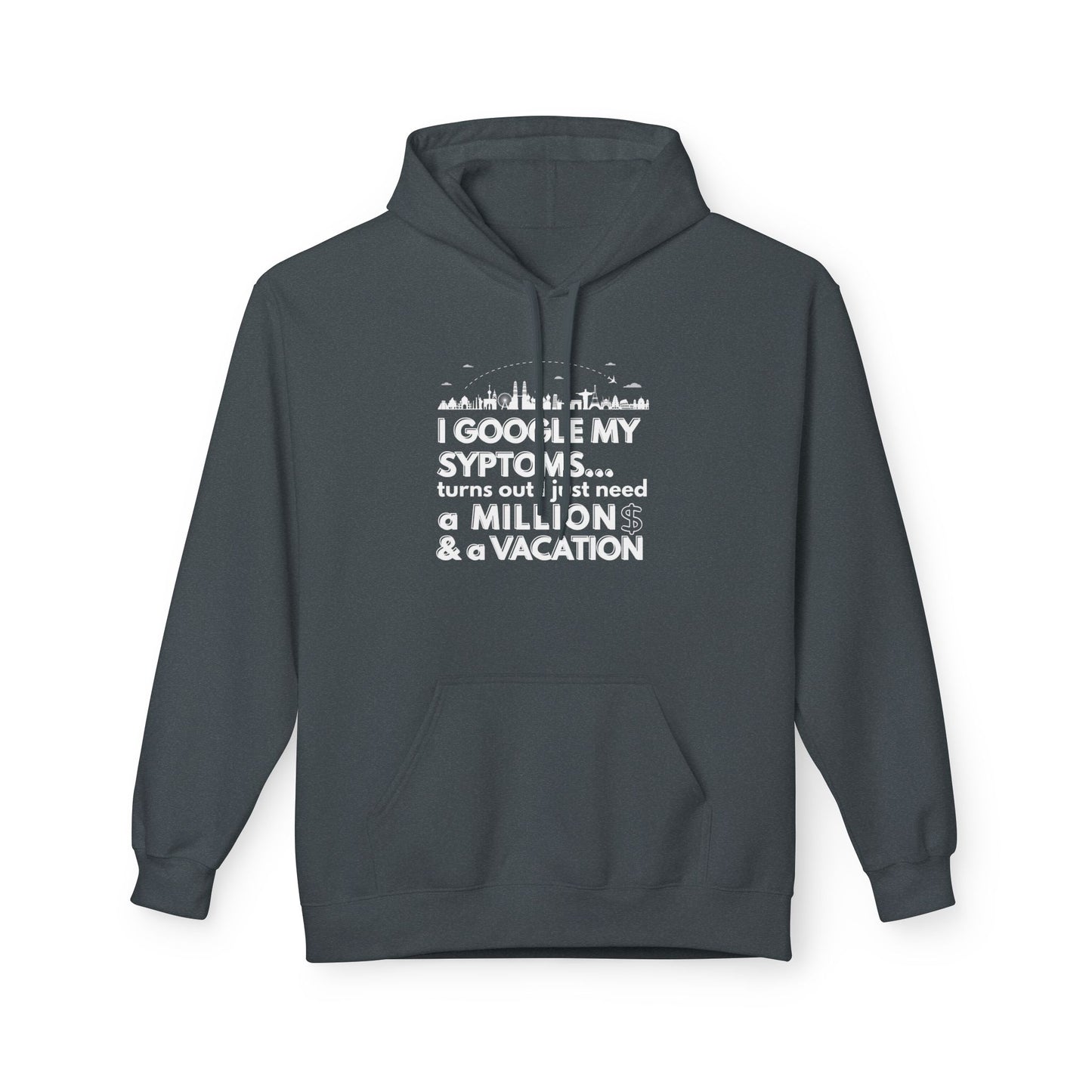 Google Syptoms Hoodie, Funny Hoodie, Gift for Travel Lovers, Casual Wear, Comfortable Sweater