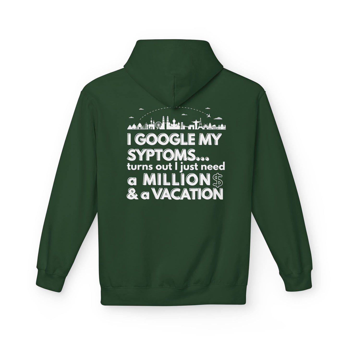Google Syptoms Hoodie, Funny Hoodie, Gift for Travel Lovers, Casual Wear, Comfortable Sweater