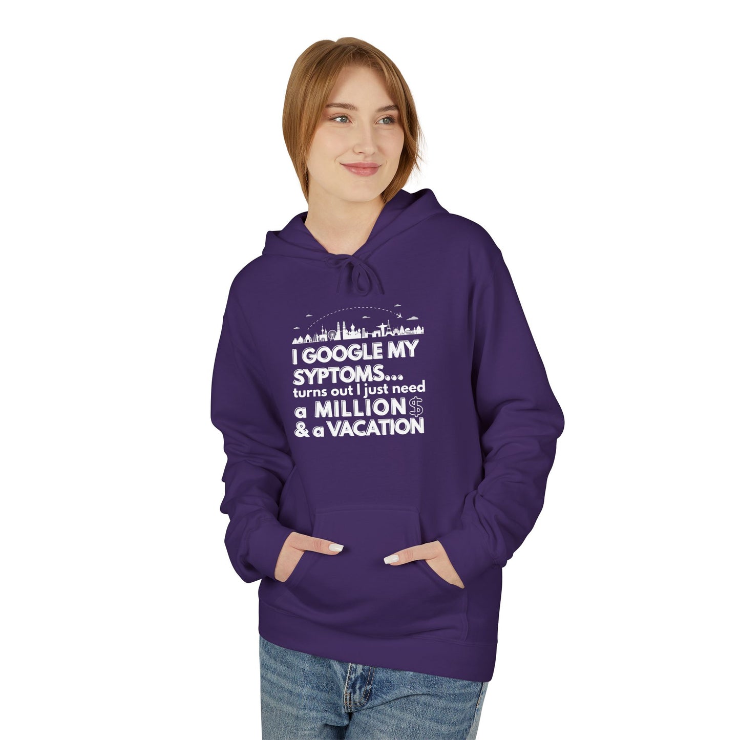 Google Syptoms Hoodie, Funny Hoodie, Gift for Travel Lovers, Casual Wear, Comfortable Sweater