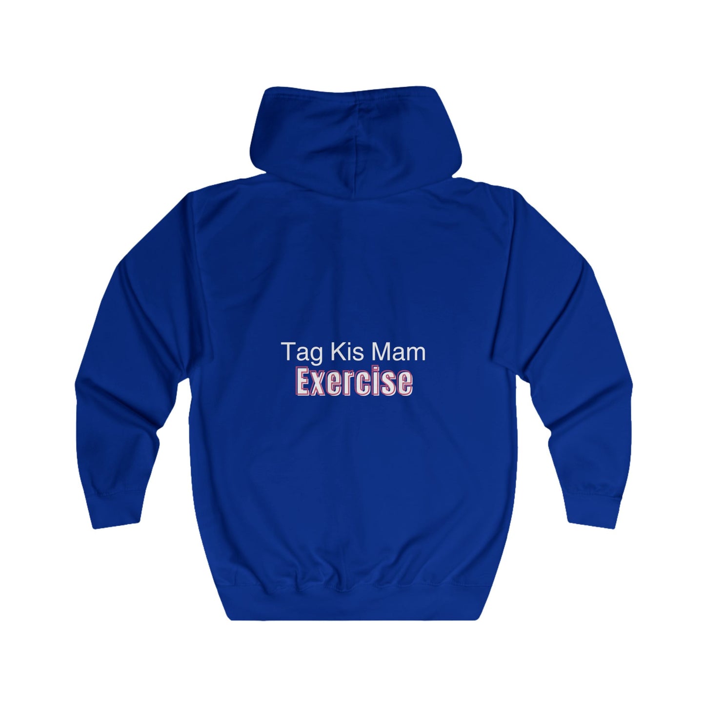 “Tag Kis Mam Exercise” Women’s Anime Zip Hoodie – Dark Edition (Black/Blue/Purple/Navy)