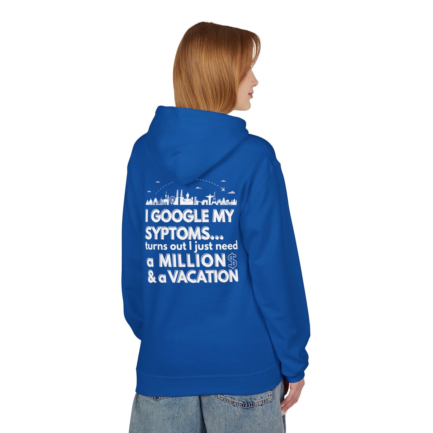 Google Syptoms Hoodie, Funny Hoodie, Gift for Travel Lovers, Casual Wear, Comfortable Sweater