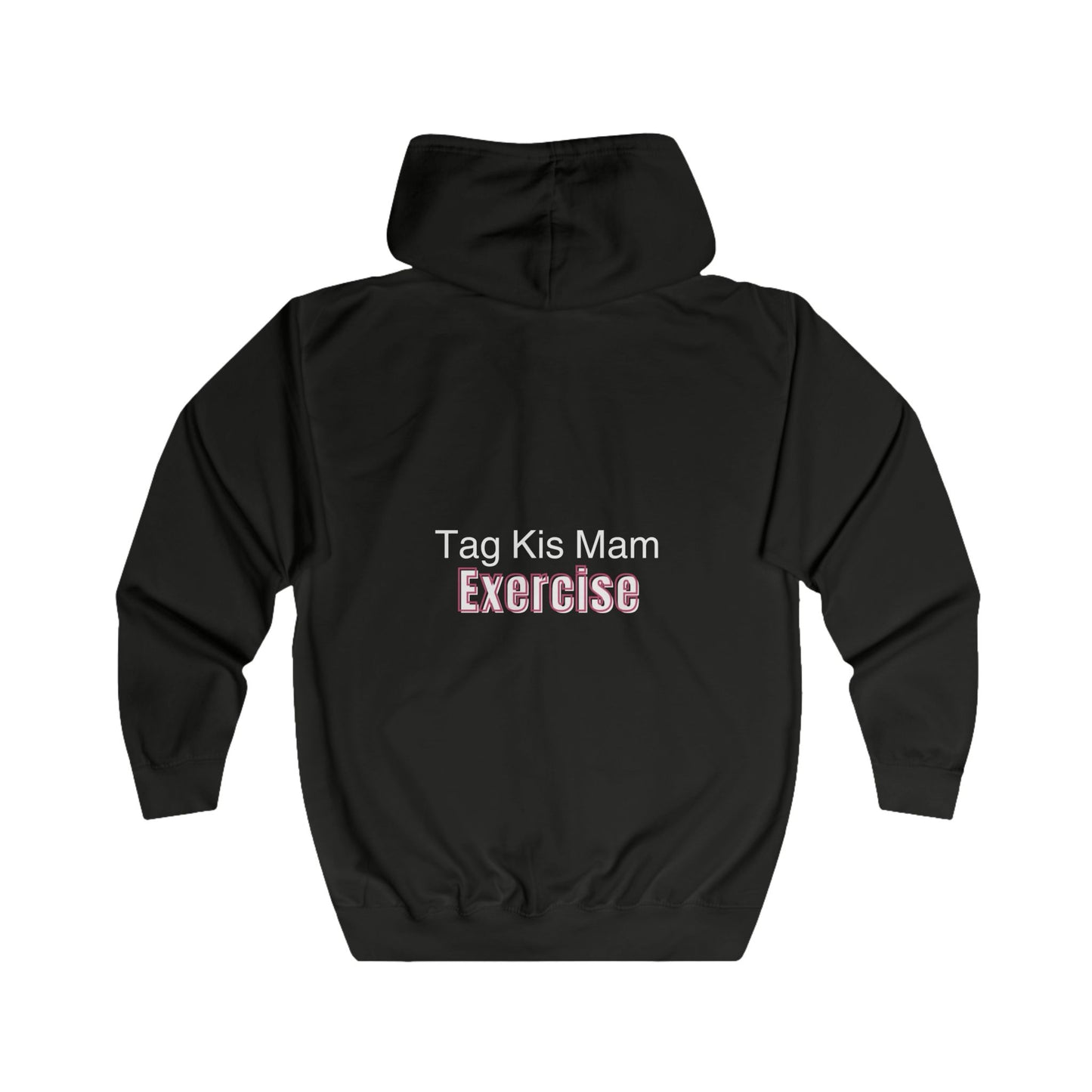 “Tag Kis Mam Exercise” Women’s Anime Zip Hoodie – Dark Edition (Black/Blue/Purple/Navy)