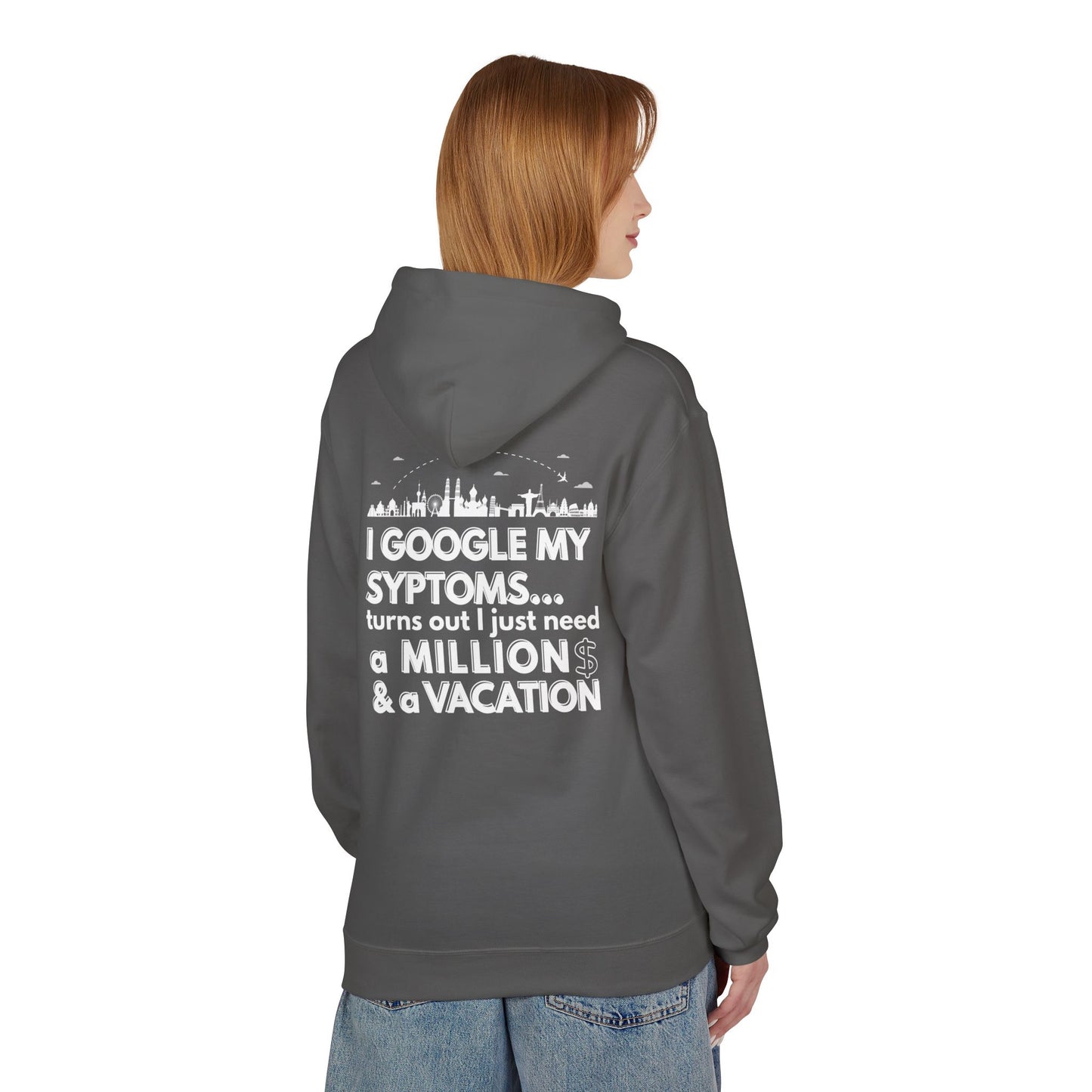 Google Syptoms Hoodie, Funny Hoodie, Gift for Travel Lovers, Casual Wear, Comfortable Sweater