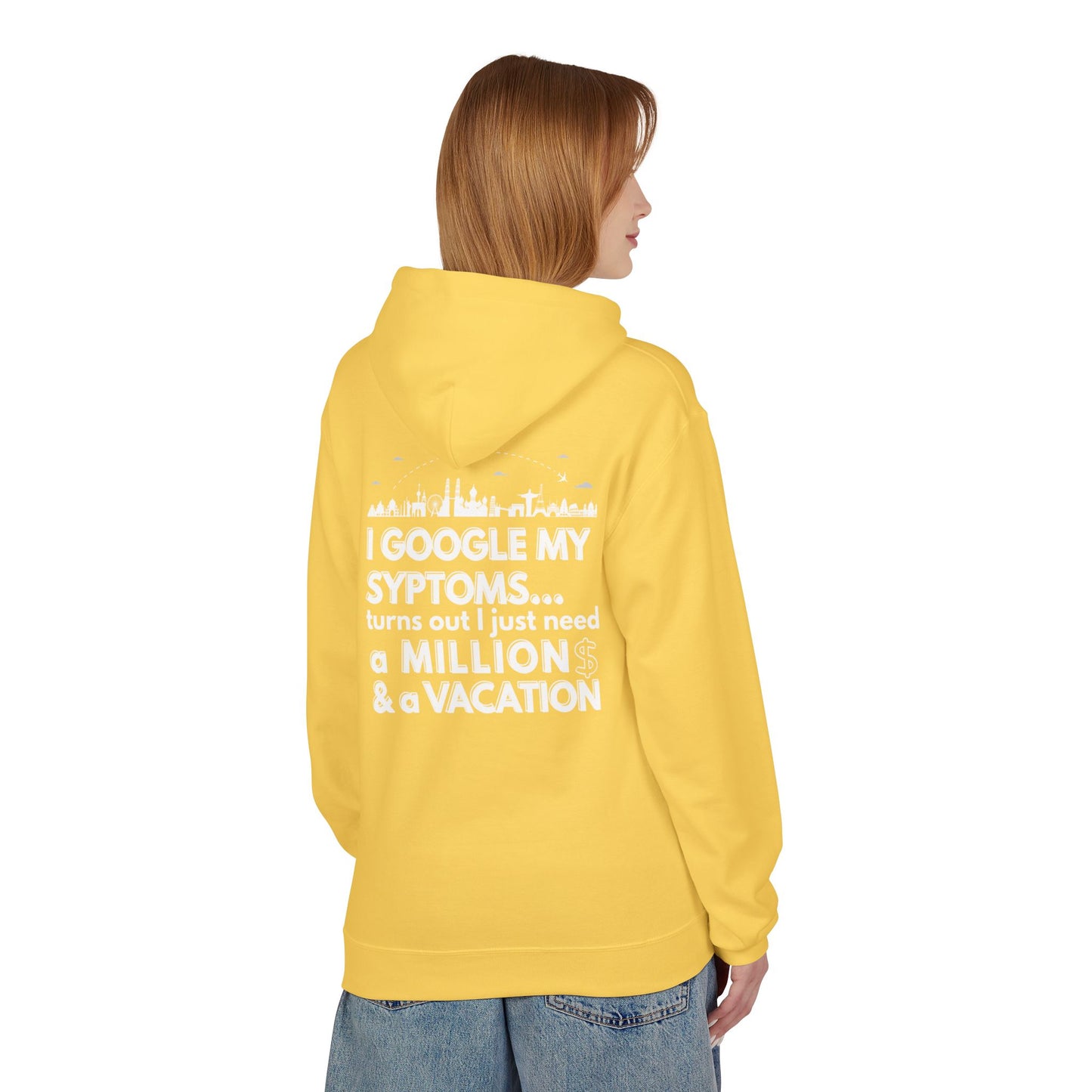 Google Syptoms Hoodie, Funny Hoodie, Gift for Travel Lovers, Casual Wear, Comfortable Sweater