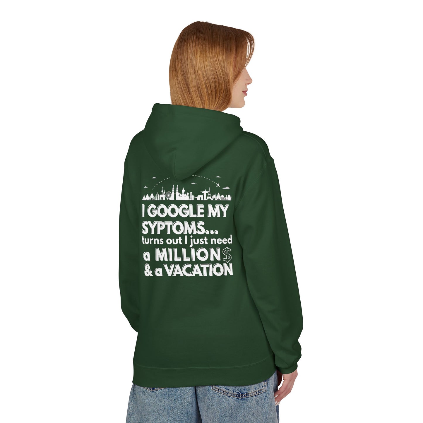 Google Syptoms Hoodie, Funny Hoodie, Gift for Travel Lovers, Casual Wear, Comfortable Sweater