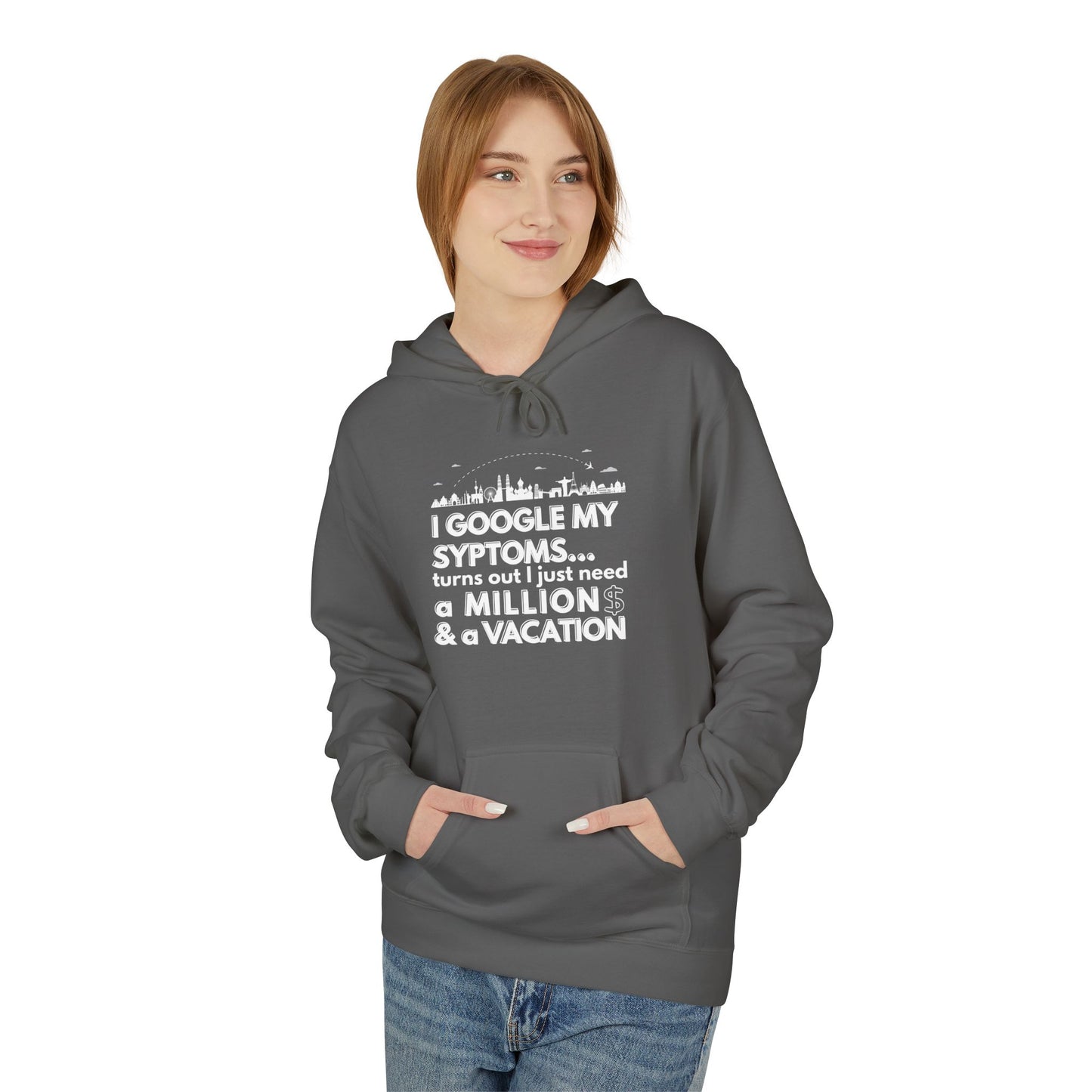 Google Syptoms Hoodie, Funny Hoodie, Gift for Travel Lovers, Casual Wear, Comfortable Sweater