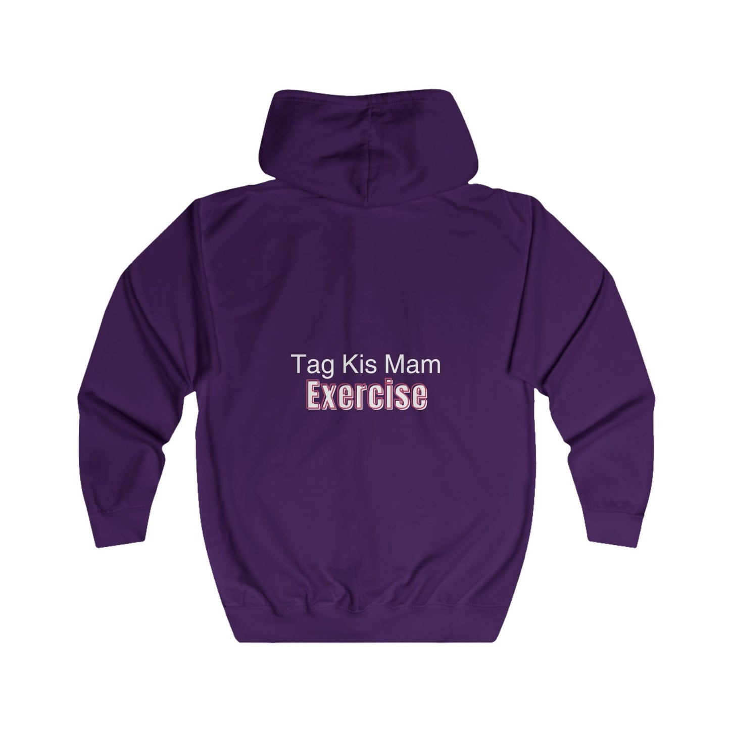 “Tag Kis Mam Exercise” Women’s Anime Zip Hoodie – Dark Edition (Black/Blue/Purple/Navy)