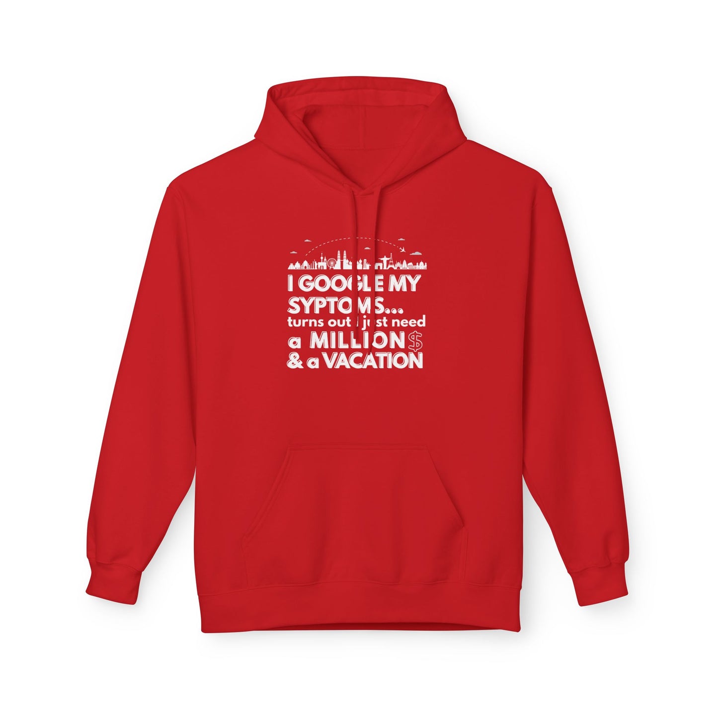 Google Syptoms Hoodie, Funny Hoodie, Gift for Travel Lovers, Casual Wear, Comfortable Sweater