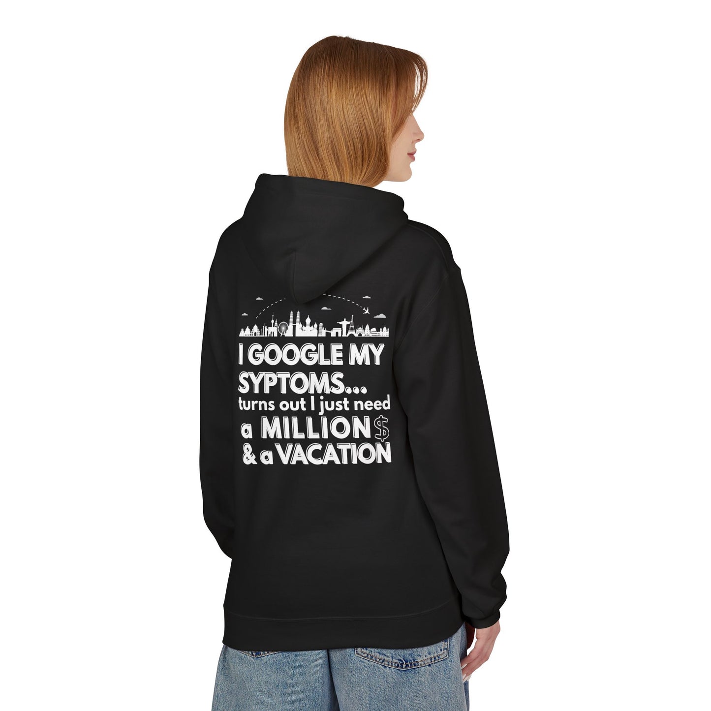 Google Syptoms Hoodie, Funny Hoodie, Gift for Travel Lovers, Casual Wear, Comfortable Sweater