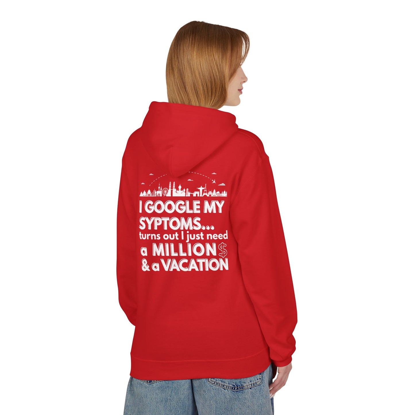 Google Syptoms Hoodie, Funny Hoodie, Gift for Travel Lovers, Casual Wear, Comfortable Sweater