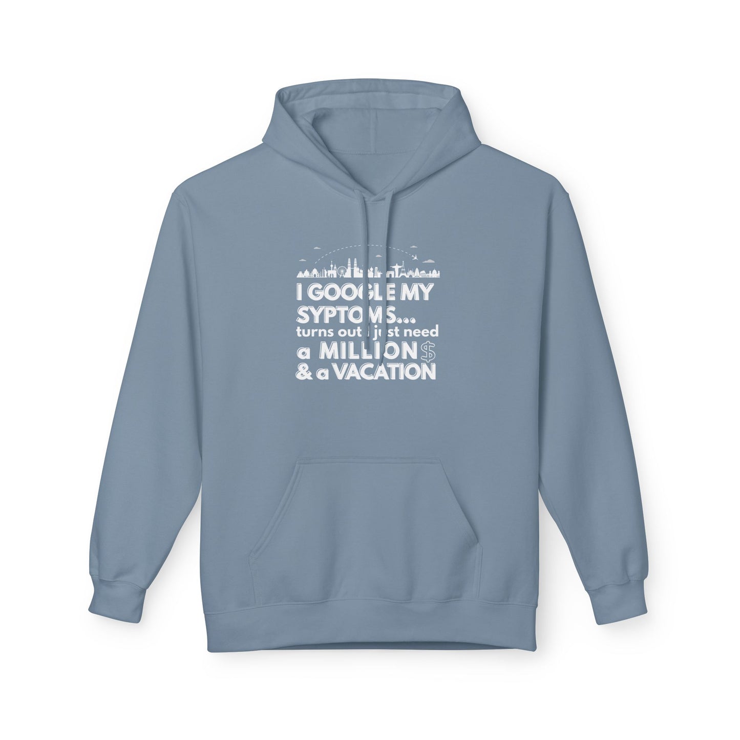 Google Syptoms Hoodie, Funny Hoodie, Gift for Travel Lovers, Casual Wear, Comfortable Sweater
