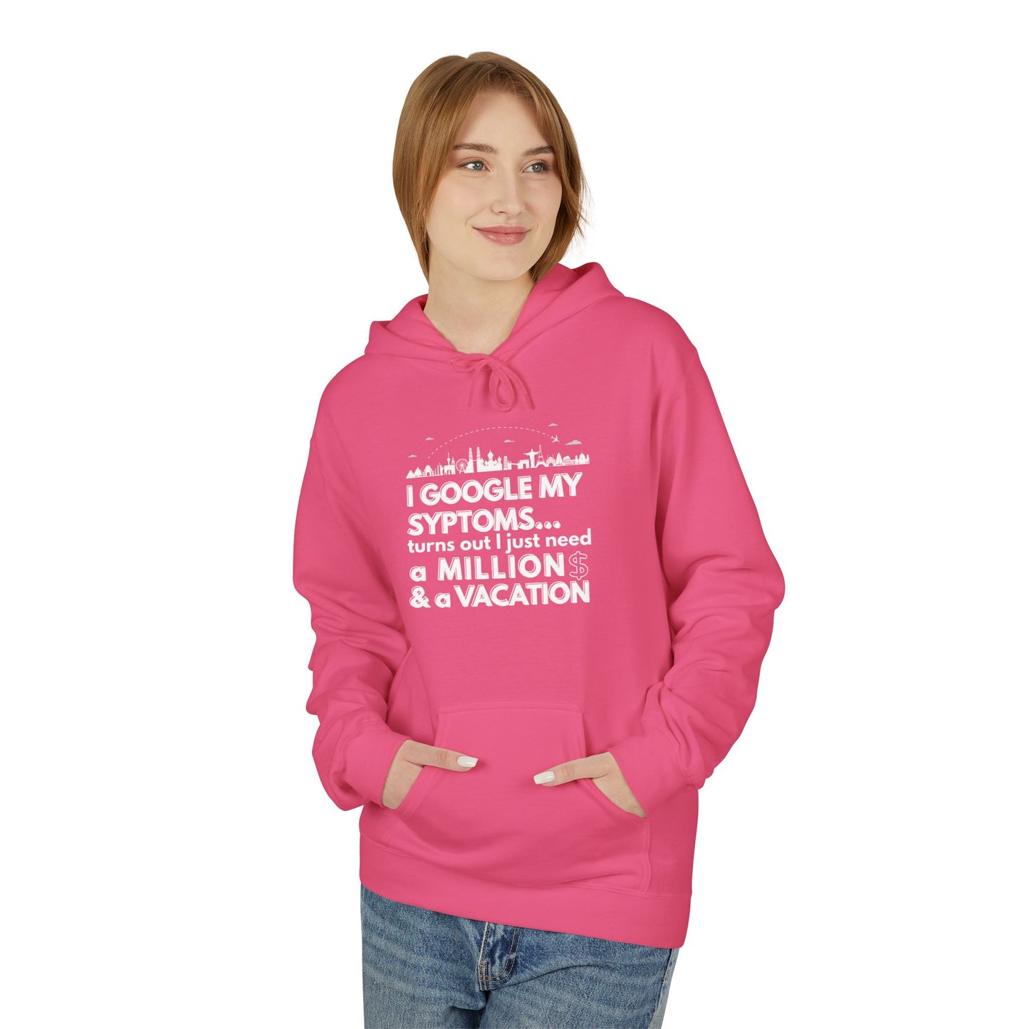 Google Syptoms Hoodie, Funny Hoodie, Gift for Travel Lovers, Casual Wear, Comfortable Sweater