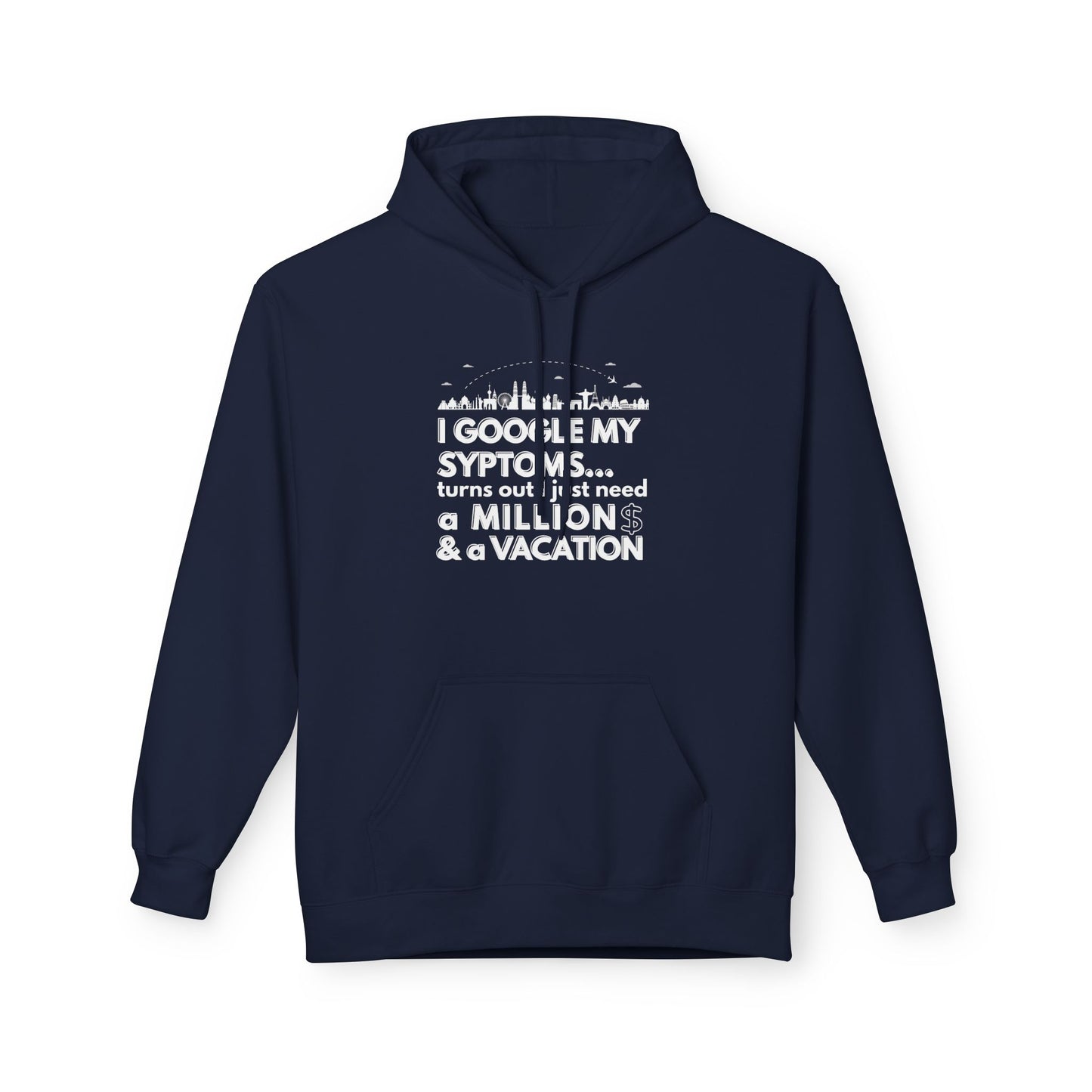 Google Syptoms Hoodie, Funny Hoodie, Gift for Travel Lovers, Casual Wear, Comfortable Sweater