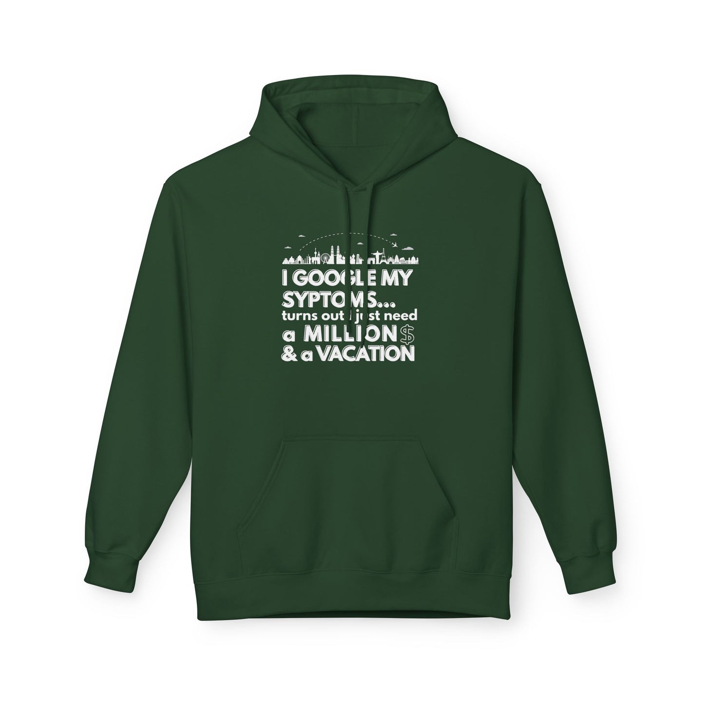 Google Syptoms Hoodie, Funny Hoodie, Gift for Travel Lovers, Casual Wear, Comfortable Sweater