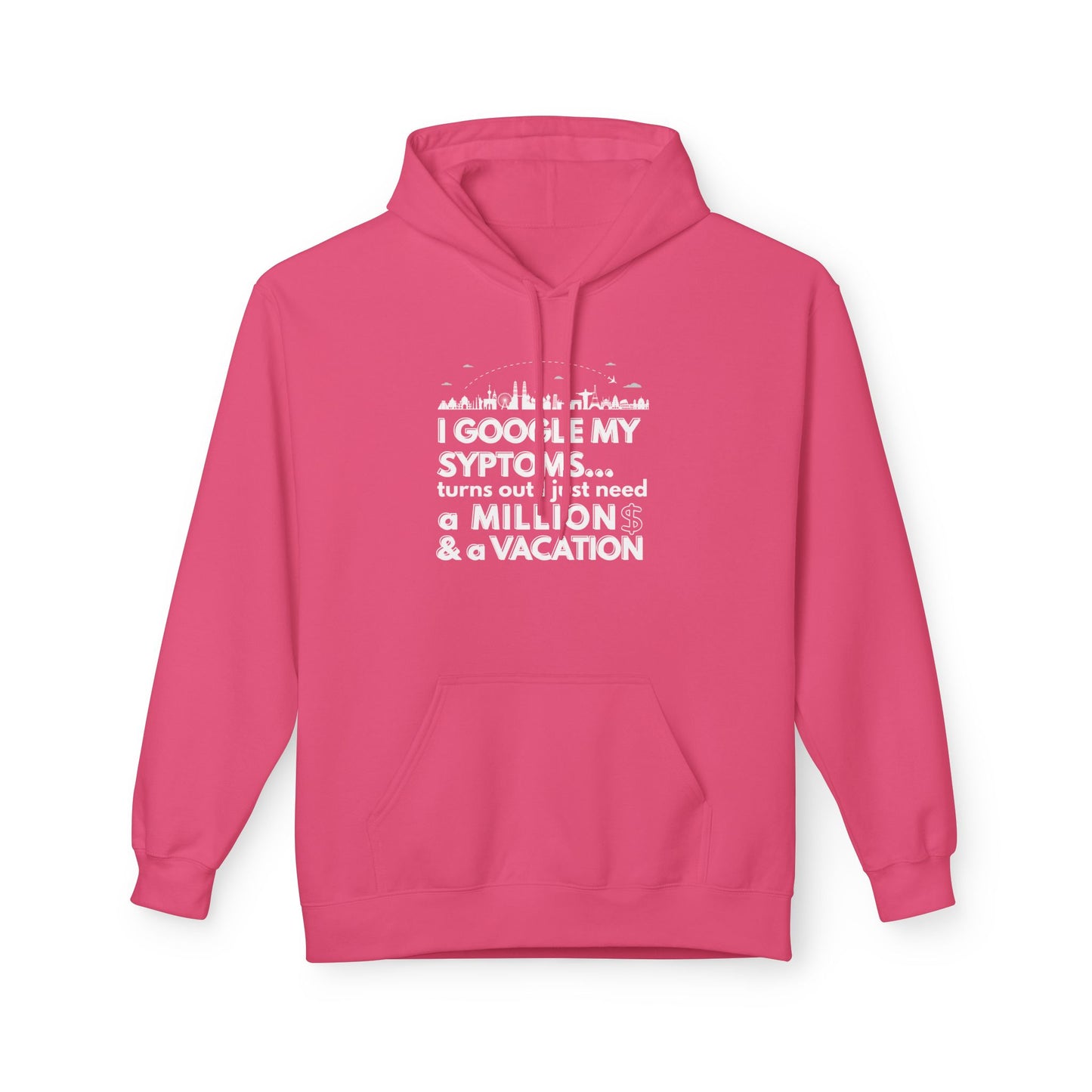 Google Syptoms Hoodie, Funny Hoodie, Gift for Travel Lovers, Casual Wear, Comfortable Sweater
