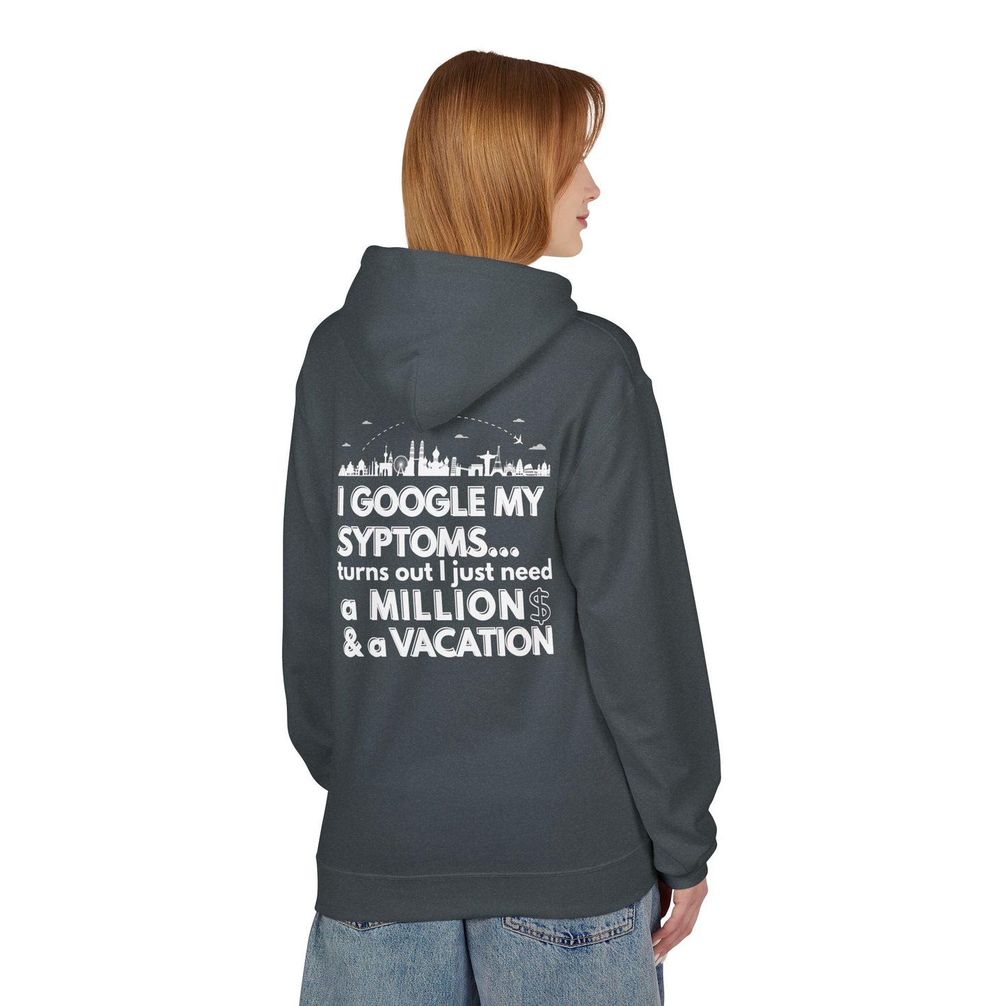 Google Syptoms Hoodie, Funny Hoodie, Gift for Travel Lovers, Casual Wear, Comfortable Sweater