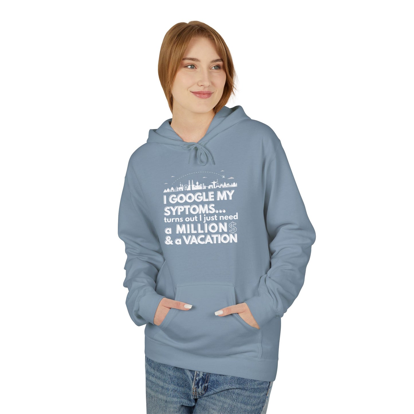 Google Syptoms Hoodie, Funny Hoodie, Gift for Travel Lovers, Casual Wear, Comfortable Sweater