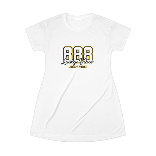 888 Lucky Vibes T-Shirt Dress